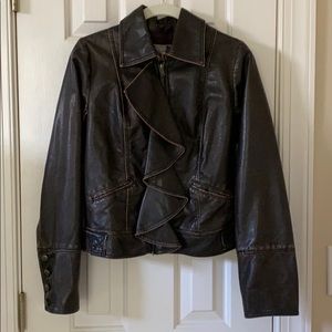 Faux leather  jacket